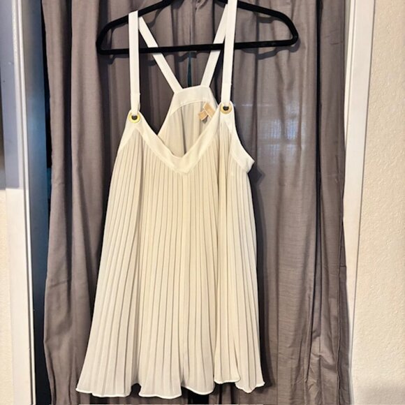 MICHAEL by Michael Kors Pleated Swing Top - Size L - Picture 1 of 6